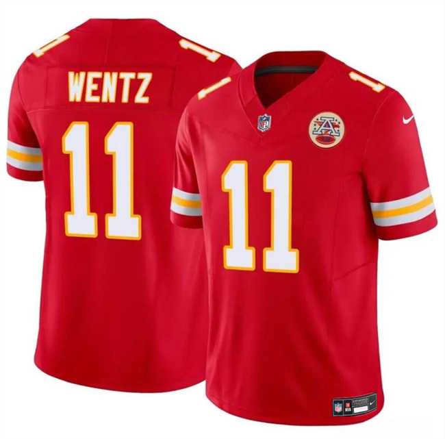 Men & Women & Youth Kansas City Chiefs #11 Carson Wentz Red 2023 F.U.S.E Vapor Untouchable Limited Stitched Jersey,We sell and wholesale Men & Women & Youth Kansas City Chiefs #11 Carson Wentz Red 2023 F.U.S.E Vapor Untouchable Limited Stitched Jersey on line form chian!